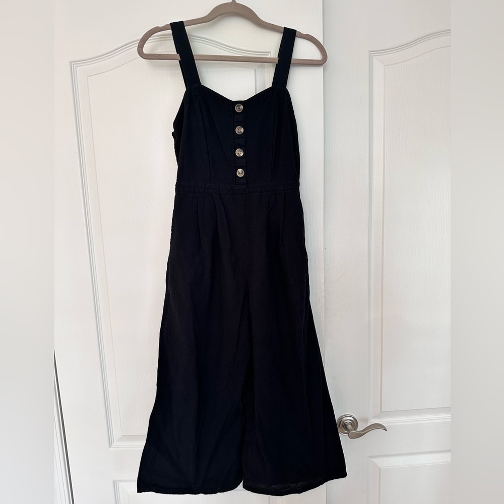 American Eagle Black Flare Jumpsuit Size XS - Picture 1 of 4